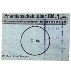 MAUTHAUSEN CONCENTRATION CAMP 1RM COUPON/NOTE