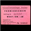 Image 2 : DACHAU CONCENTRATION CAMP 50PF COUPON/NOTE