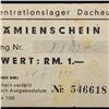 Image 4 : DACHAU CONCENTRATION CAMP 1RM COUPON/NOTE