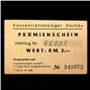 Image 2 : DACHAU CONCENTRATION CAMP 2RM COUPON/NOTE