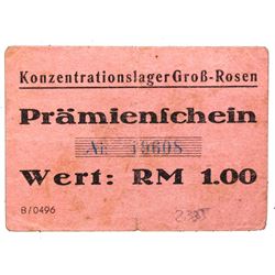 GRO-ROSEN CONCENTRATION CAMP 1RM COUPON/NOTE