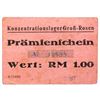 Image 1 : GRO-ROSEN CONCENTRATION CAMP 1RM COUPON/NOTE