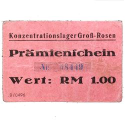 GRO-ROSEN CONCENTRATION CAMP 1RM COUPON/NOTE