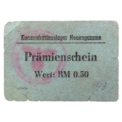 NEUENGAMME CONCENTRATION CAMP 50PF COUPON/NOTE