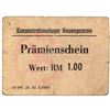 Image 1 : NEUENGAMME CONCENTRATION CAMP 1RM COUPON/NOTE