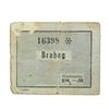 Image 1 : BRABAG - BUCHENWALD CONCENTRATION CAMP 50PF COUPON/NOTE