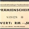 Image 4 : SACHSENHAUSEN CONCENTRATION CAMP 50PF COUPON/NOTE
