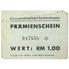 Image 1 : SACHSENHAUSEN CONCENTRATION CAMP 1RM COUPON/NOTE
