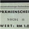 Image 4 : SACHSENHAUSEN CONCENTRATION CAMP 1RM COUPON/NOTE