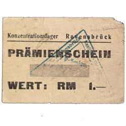 RAVENSBRCK CONCENTRATION CAMP 1RM COUPON/NOTE