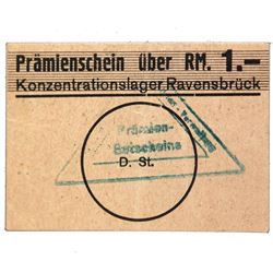 RAVENSBRCK CONCENTRATION CAMP 1RM COUPON/NOTE