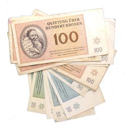 THERESIENSTADT GHETTO CONCENTRATION CAMP 20KR-100KR