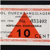 Image 4 : AMERSFOORT NETHERLANDS CONCENTRATION CAMP 10C NOTE