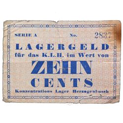 HERZOGENBUSCH VUGHT NETHERLANDS CONCENTRATION CAMP NOTE