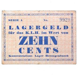 HERZOGENBUSCH VUGHT NETHERLANDS CONCENTRATION CAMP NOTE