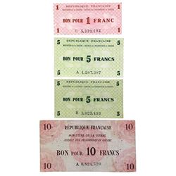 FRANCE WORLD WAR II PRISONER OF WAR CAMP NOTES