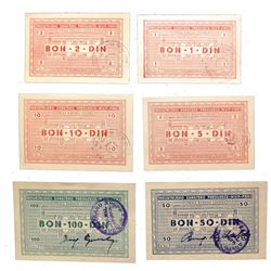 YUGOSLAVIA 1946 GERMAN PRISONER OF WAR LABOR CAMP NOTES