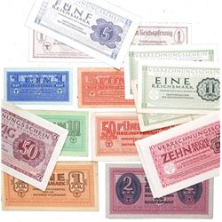 GERMANY 1940-1944 WEHRMACHT ARMY PAYMENT CERTIFICATES