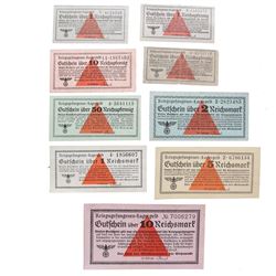 GERMANY WORLD WAR II PRISONER OF WAR CAMP NOTES