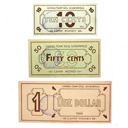 SCHEINFELD 1946 LITHUANIAN DISPLACED PERSONS CAMP MONEY