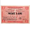 Image 1 : GERMAN OCCUPATION SERBIA LABOR CAMP 5RM COUPON/NOTE