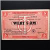 Image 2 : GERMAN OCCUPATION SERBIA LABOR CAMP 5RM COUPON/NOTE