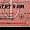 Image 5 : GERMAN OCCUPATION SERBIA LABOR CAMP 5RM COUPON/NOTE