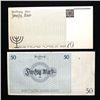 Image 10 : LITZMANNSTADT LODZ JEWISH GHETTO 1940 50pf-50M NOTES
