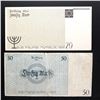 Image 8 : LITZMANNSTADT LODZ JEWISH GHETTO 1940 50pf-50M NOTES