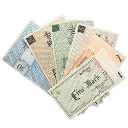 LITZMANNSTADT LODZ JEWISH GHETTO 1940 1M-50M NOTES