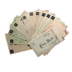 LITZMANNSTADT LODZ JEWISH GHETTO 1940 1M-20M NOTES