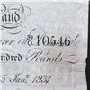 Image 6 : GREAT BRITAIN 1931 100 BANK OF ENGLAND WHITE NOTE