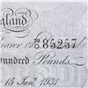 Image 6 : GREAT BRITAIN 1931 100 BANK OF ENGLAND WHITE NOTE