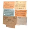 Image 1 : LITZMANNSTADT LODZ GHETTO MEAT RATION CARDS/RECEIPTS