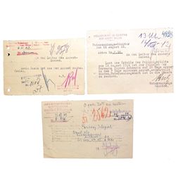 VILNIUS LITHUANIA JEWISH GHETTO POLICE ARREST WARRANTS