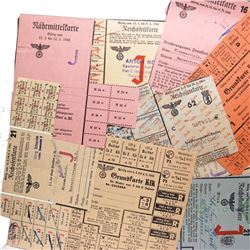 GERMANY WORLD WAR II JEWISH RATION CARDS/COUPONS