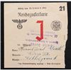 Image 5 : GERMANY WORLD WAR II JEWISH RATION CARDS/COUPONS