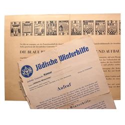 GERMANY JEWISH WINTER HELP & BUILDING FUND ITEMS