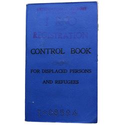 INTRL REFUGEE ORG. JEWISH DISPLACED PERSON CONTROL BOOK