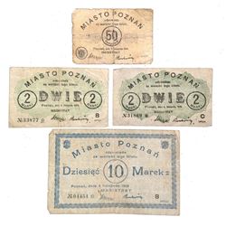 POLAND 1919 MIASTO POZNAN PROVISIONAL NOTES