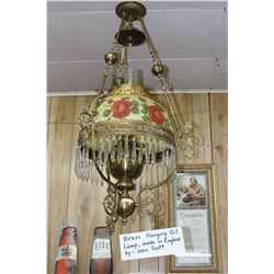 Hanging Oil Lamp - Made in England by John Scott