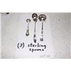 Image 1 : 3 Sterling Silver Spoons