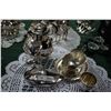 Image 1 : 5 pcs of Silverplate Items & Swan Toothpick Holder