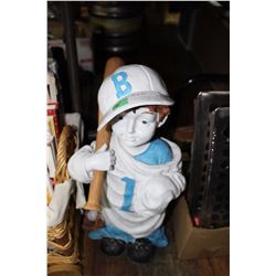 No. 1 Baseball Ceramic Figurine