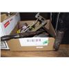 Image 1 : Box of Assorted Tools (Nail puller; Rasp; Horseshoes, etc.)