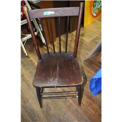 Old Wooden Kitchen Chair