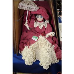 Bed Doll w/Crochetted Outfit