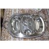 Image 1 : 3 Compartment Serving Tray for Meat & Vegetables