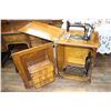 Image 1 : New Williams Tread Sewing Machine in an Oak Case (3 drwrs)