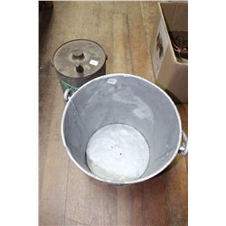 Coal Oil Pail & Milk Strainer Pail